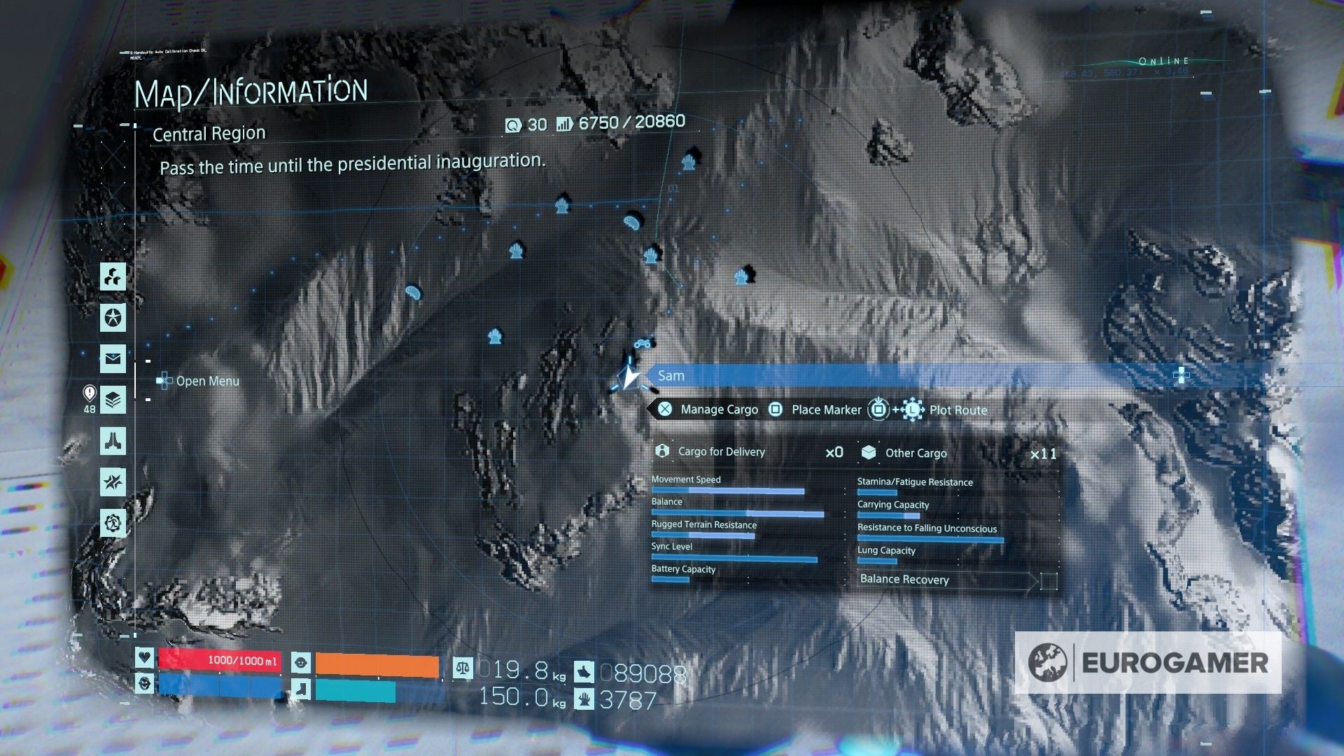 Death Stranding Memory Chip locations What 'glowing' objects mean and